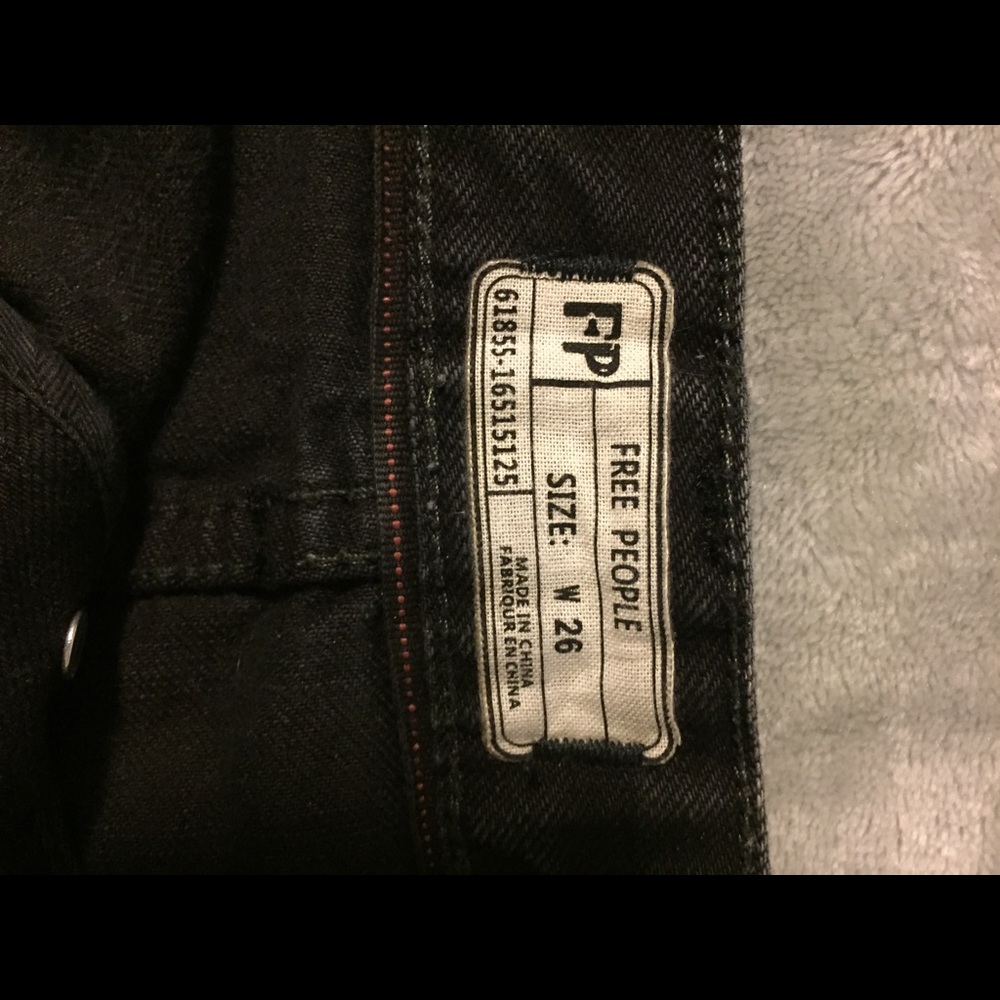 NWOT -  Free People black cut-off shorts
